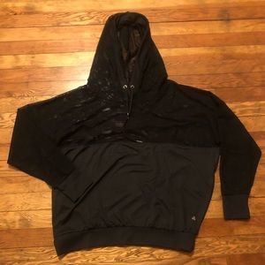 NWOT Half Mesh Athletic Hoodie -Soho Sport - L